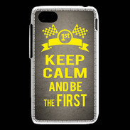 Coque Blackberry Q5 Keep Calm and Be the First Gris