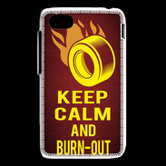 Coque Blackberry Q5 Keep Calm and Burn Out Rouge