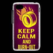 Coque Blackberry Q5 Keep Calm and Burn Out Rose
