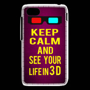 Coque Blackberry Q5 Keep Calm and See your life 3D Rose