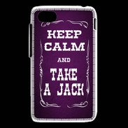 Coque Blackberry Q5 Keep Calm and Take Jack Violet