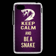 Coque Blackberry Q5 Keep Calm and Be a Snake Violet