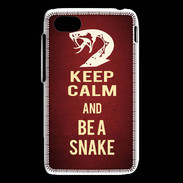 Coque Blackberry Q5 Keep Calm and Be a Snake Rouge