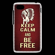 Coque Blackberry Q5 Keep Calm and Be Free Rouge