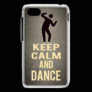 Coque Blackberry Q5 Keep Calm and Dance Gris