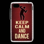 Coque Blackberry Q5 Keep Calm and Dance Rouge