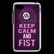 Coque Blackberry Q5 Keep Calm and Fist Violet
