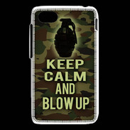 Coque Blackberry Q5 Keep Calm and Grenade Camouflage