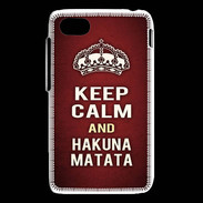 Coque Blackberry Q5 Keep Calm and Hakuna Matata Rouge