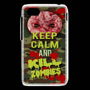 Coque Blackberry Q5 Keep Calm and Kill Zombies camouflage