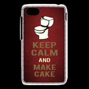 Coque Blackberry Q5 Keep Calm and Make cake Rouge