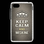 Coque Blackberry Q5 Keep Calm and Miskine Gris