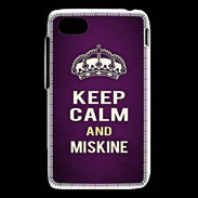 Coque Blackberry Q5 Keep Calm and Miskine Violet
