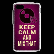 Coque Blackberry Q5 Keep Calm and Mix That Rose