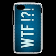 Coque Blackberry Q5 WTF bleu ZG