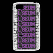 Coque Blackberry Q5 L'seum violet