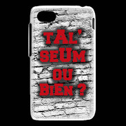 Coque Blackberry Q5 Ta l'seum ou bien Rouge