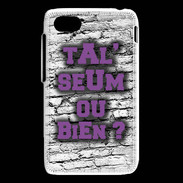 Coque Blackberry Q5 Ta l'seum ou bien Violet