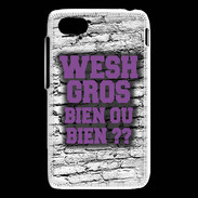Coque Blackberry Q5 Wesh Gros Violet