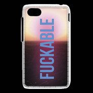 Coque Blackberry Q5 Fuckable bleu ZG
