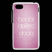 Coque Blackberry Q5 Boulot Apéro Dodo Rose ZG