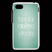 Coque Blackberry Q5 Boulot Apéro Dodo Vert ZG