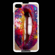 Coque Blackberry Z30 Lèvres multicouleurs