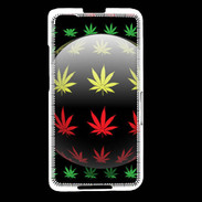 Coque Blackberry Z30 Effet cannabis sur fond noir