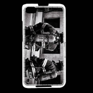 Coque Blackberry Z30 Pompiers en noir et blanc