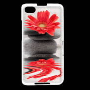 Coque Blackberry Z30 Fleurs et galet