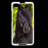 Coque Blackberry Z30 Portrait de cheval noir 10
