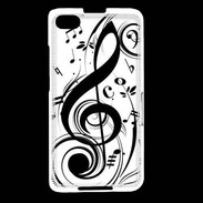 Coque Blackberry Z30 Clé de sol