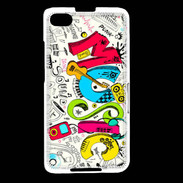 Coque Blackberry Z30 Graffiti Musique