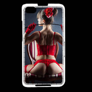 Coque Blackberry Z30 Fille sexy sous vêtements rouges