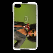 Coque Blackberry Z30 Femme metisse noire 3