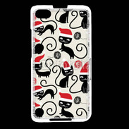 Coque Blackberry Z30 Fond chat noir Noël