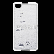 Coque Blackberry Z30 Traces de pas d'animal dans la neige