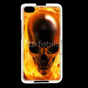 Coque Blackberry Z30 crâne en feu