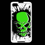 Coque Blackberry Z30 Tête de mort en vert et noir
