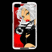 Coque Blackberry Z30 Femme blonde tueuse 50