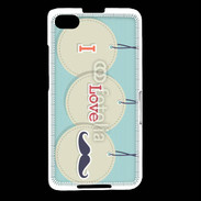 Coque Blackberry Z30 I love moustache 5