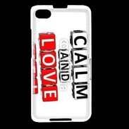 Coque Blackberry Z30 Keep calm et love me