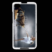 Coque Blackberry Z30 Danseuse avec tigre