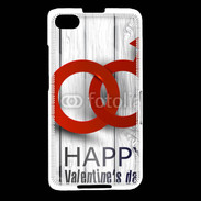 Coque Blackberry Z30 Saint valentin sur fond bois