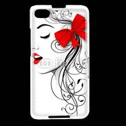 Coque Blackberry Z30 Visage glamour noir et rouge