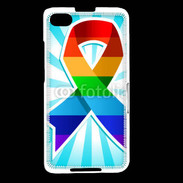Coque Blackberry Z30 Rainbow Pride Ribbon