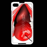 Coque Blackberry Z30 Cerise et bouche 2