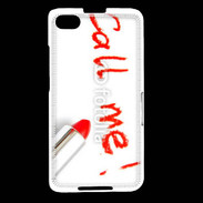 Coque Blackberry Z30 Call me en rouge à lèvres