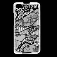 Coque Blackberry Z30 Tissus glamour noir et blanc