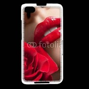 Coque Blackberry Z30 Bouche et rose glamour